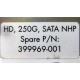 HP HD 250G SATA NLP Spare P/N 399699-001 (Северск)