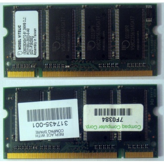 Модуль памяти 256MB DDR Memory SODIMM в Северске, DDR266 (PC2100) в Северске, CL2 в Северске, 200-pin в Северске, p/n: 317435-001 (для ноутбуков Compaq Evo/Presario) - Северск