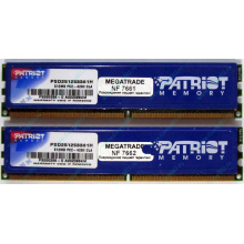 Память 1Gb (2x512Mb) DDR2 Patriot PSD251253381H pc4200 533MHz (Северск)